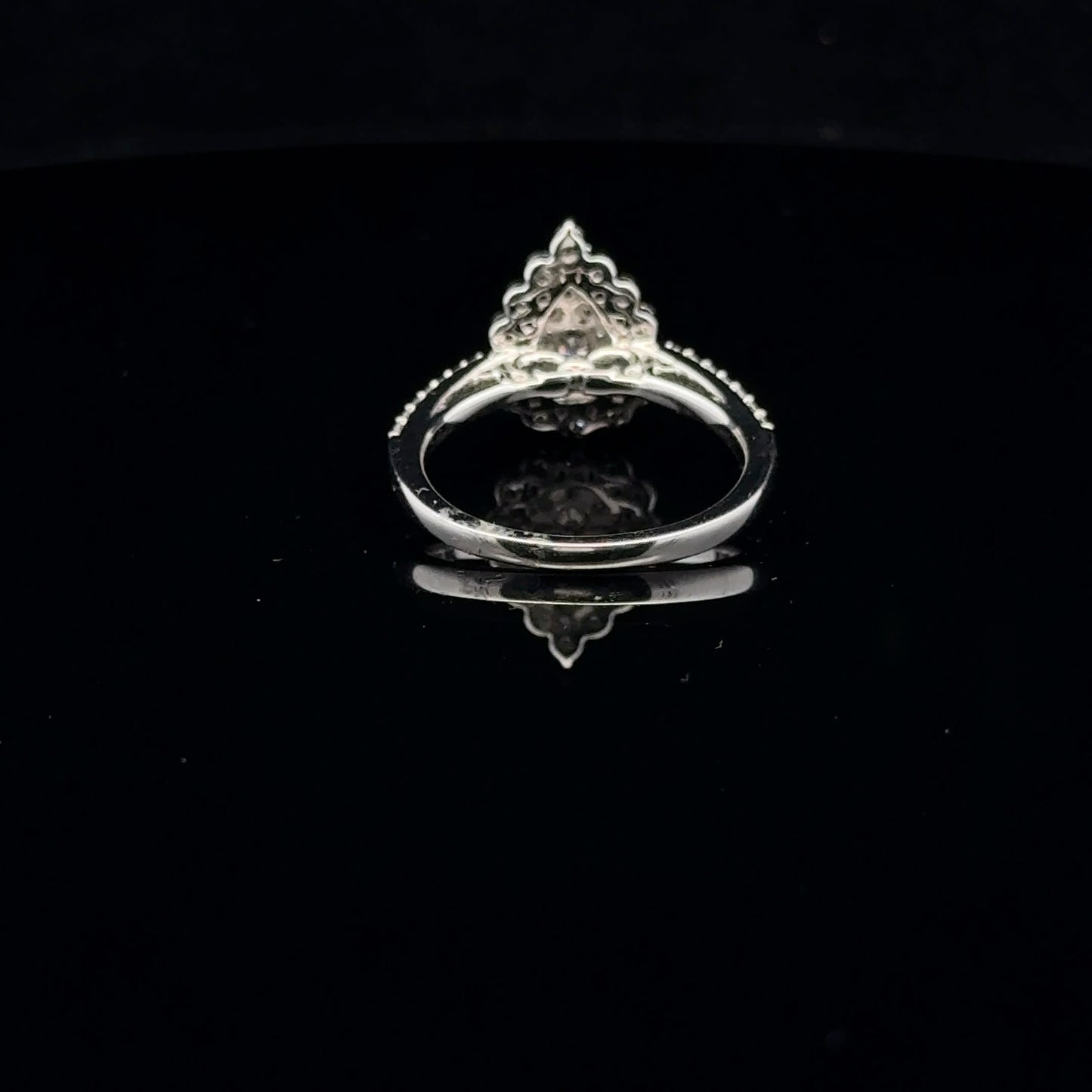 0.85ctw G/SI2 #7 Pear Cluster - 10KW - Natural Diamond - 53093