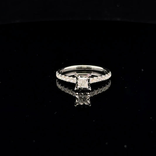 0.50ctw 0.20ct H/SI1 #5 Princess Miracle - 10KW - Natural Diamond - 53098