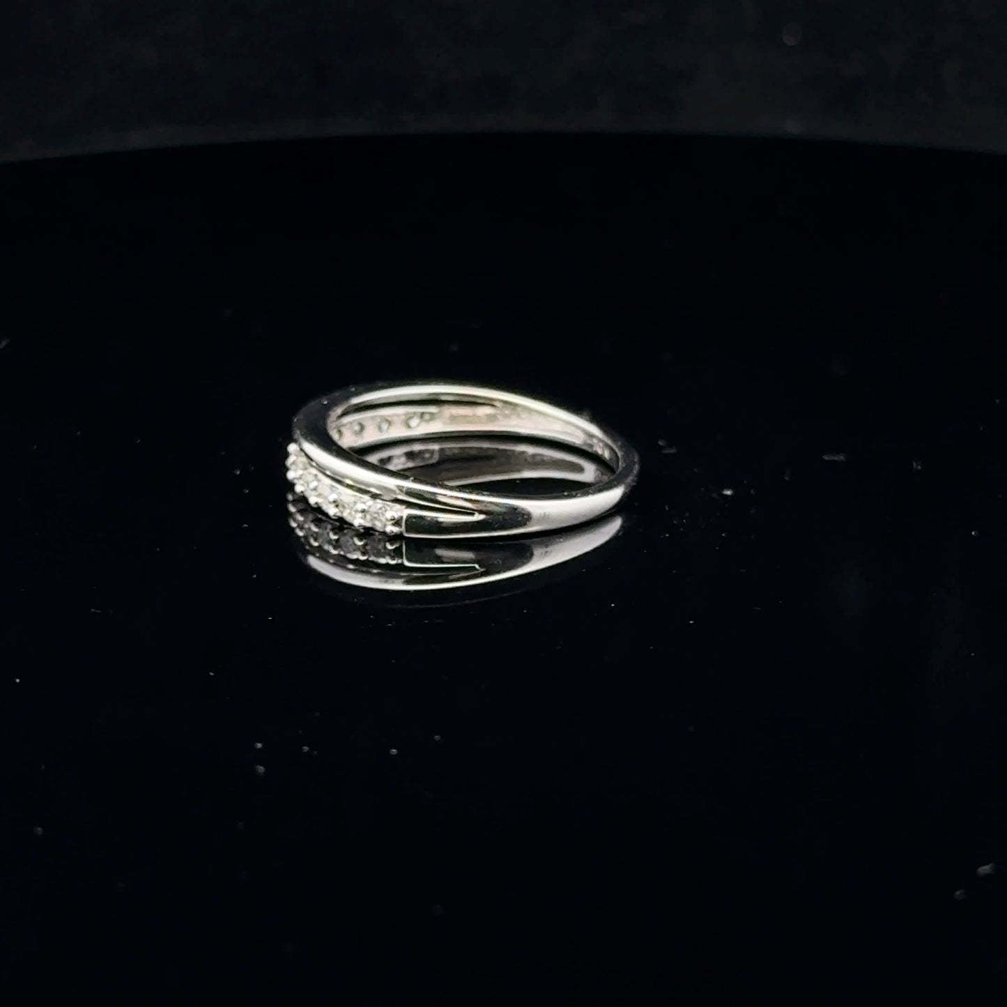 0.20ctw H/I1 #7 Two Row Band - 10KW - Natural Diamond - 53103