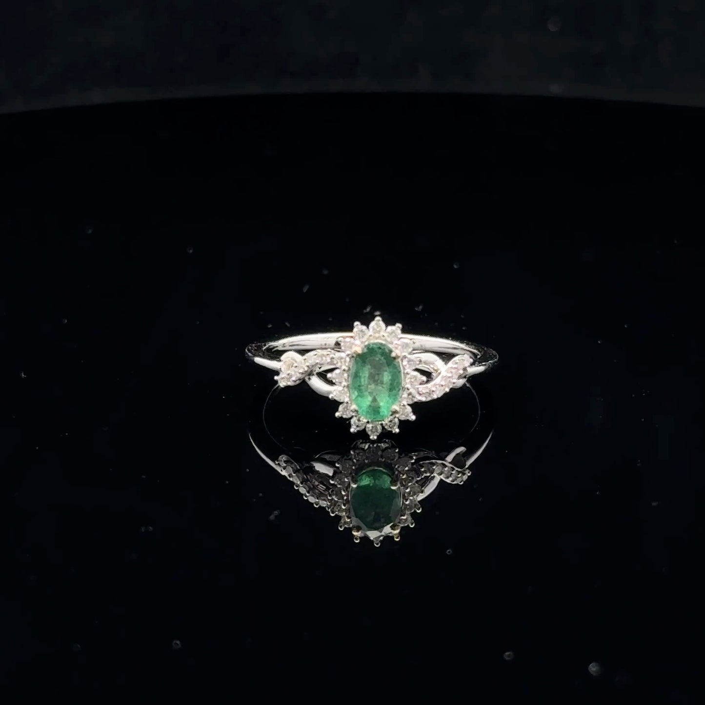 0.10ctw Dia #7 Emerald Halo - 10KW - Natural Stone - 53106