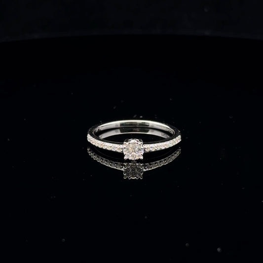 0.20ctw G/SI2 #7 Promise Ring - 10KW - Natural Diamond - 53109