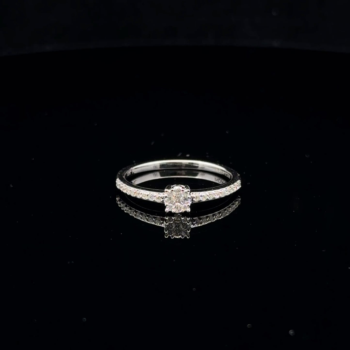 0.20ctw G/SI2 #7 Promise Ring - 10KW - Natural Diamond - 53109
