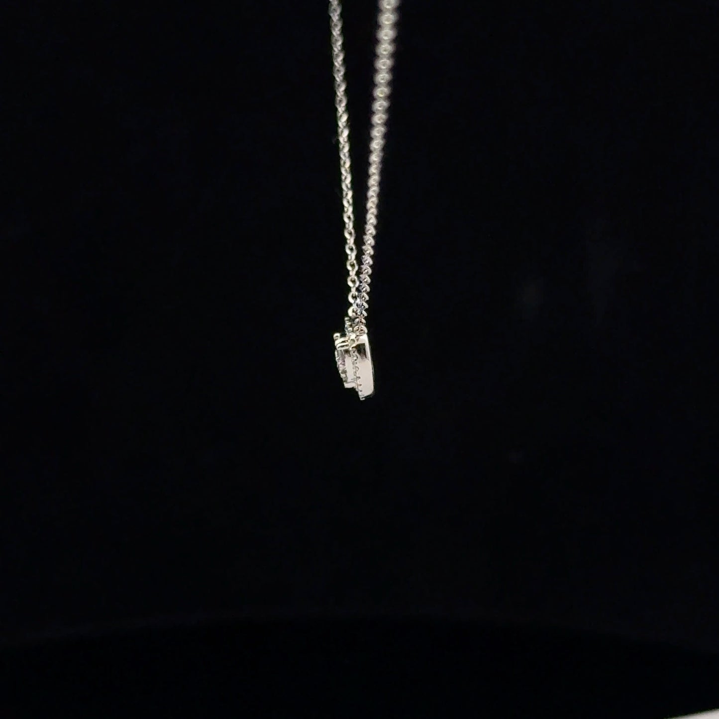 0.11ctw H/I1 Heart Halo - 10KW - Natural Diamond - 53113