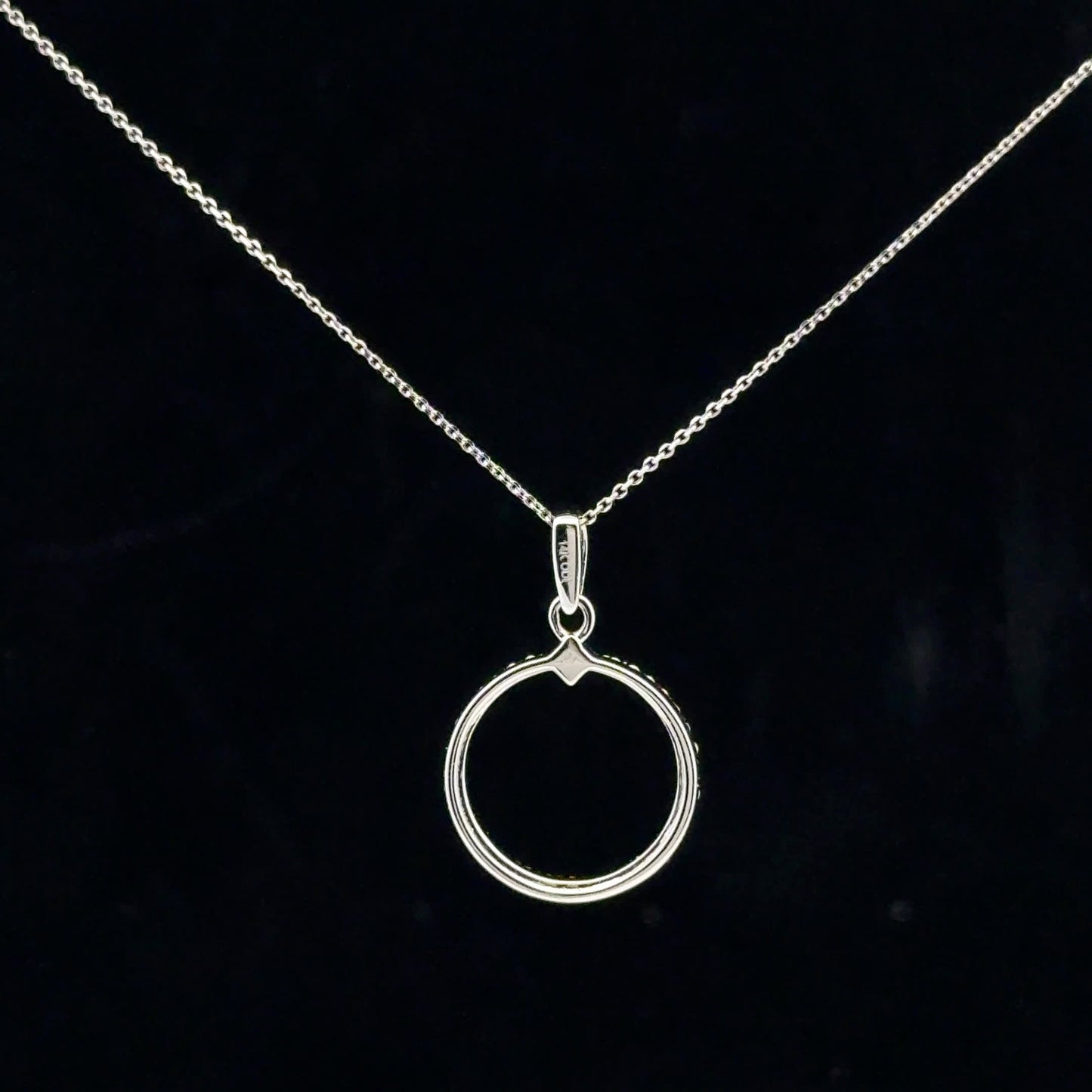 0.20ctw G/SI1 Circle Necklace - 10KW - Natural Diamond - 53118