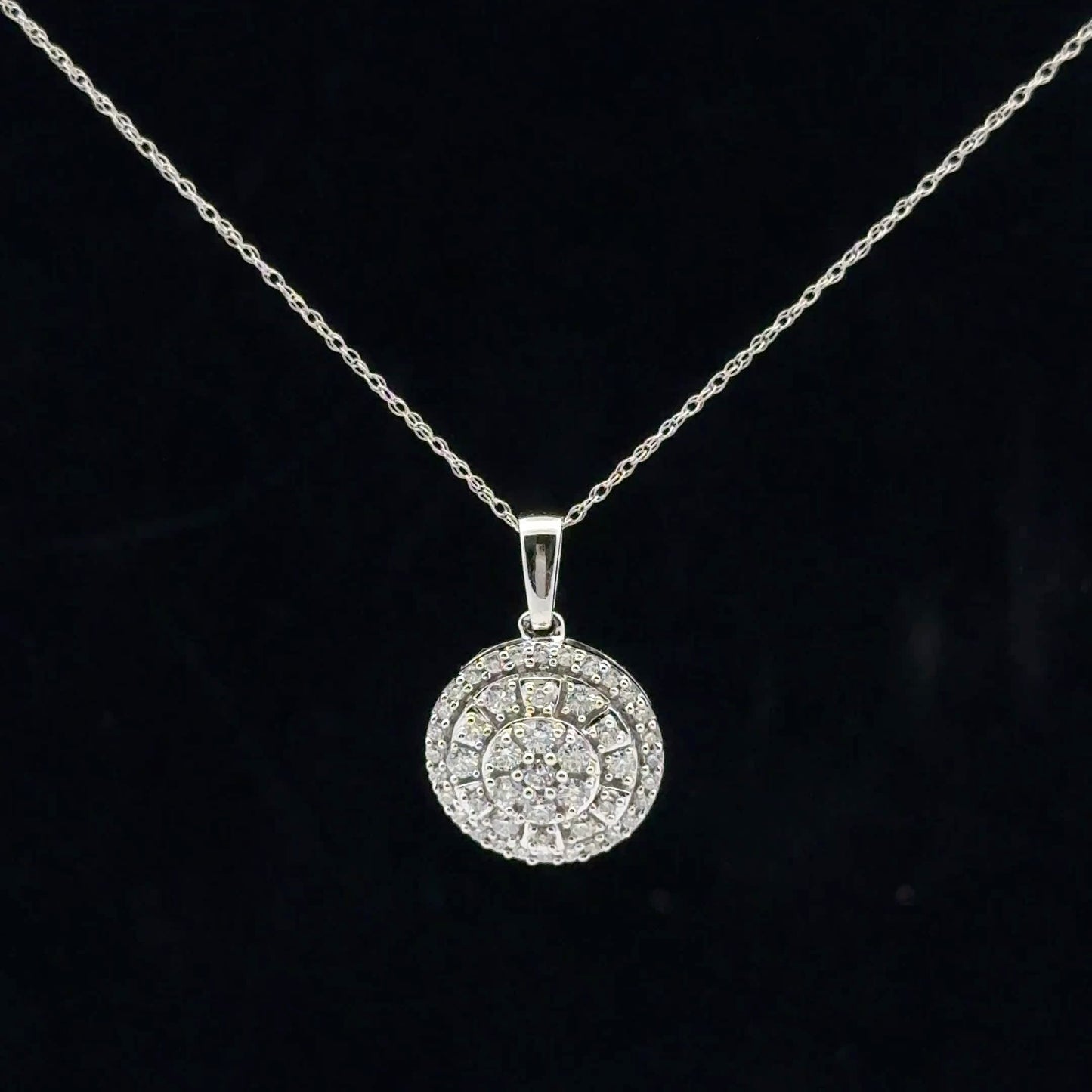 0.50ctw G/SI2 Round Halo - 10KW - Natural Diamond - 53120