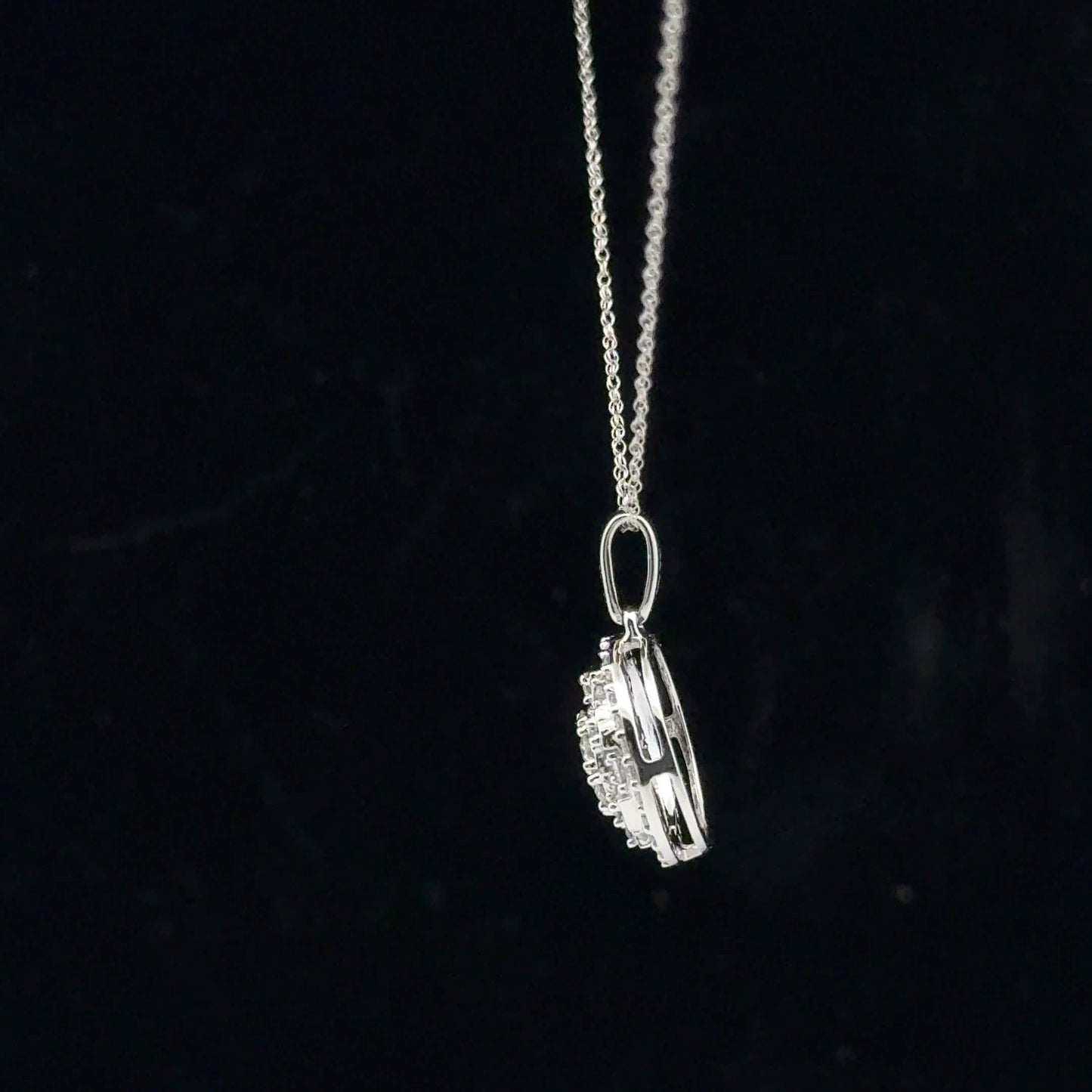 0.50ctw G/SI2 Round Halo - 10KW - Natural Diamond - 53120