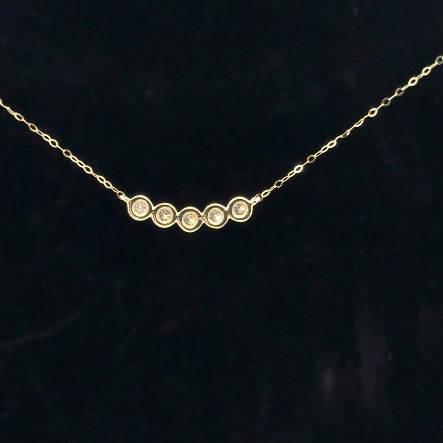0.25ctw G/SI1 Five Bezel - 14KY - Natural Diamond - 53121