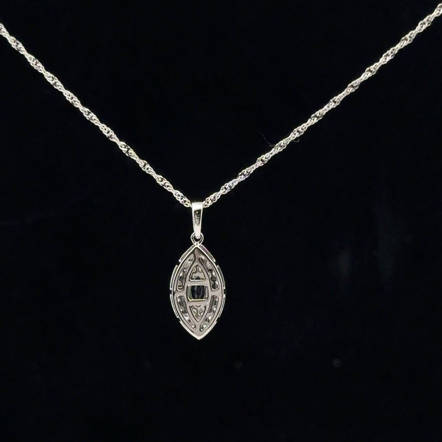 0.25ctw Dia 0.15ct Saph - 14KW - Natural - 53122