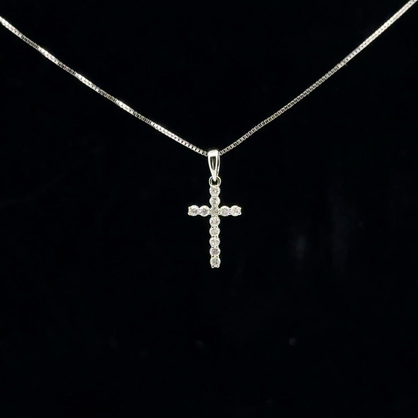 0.15ctw G/I1 Mini Cross - 14KW - Natural Diamond - 53124