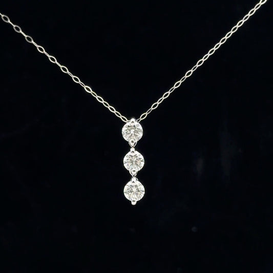 1ctw G/VS2 PPF Necklace - PT950 - Natural Diamond - 53128