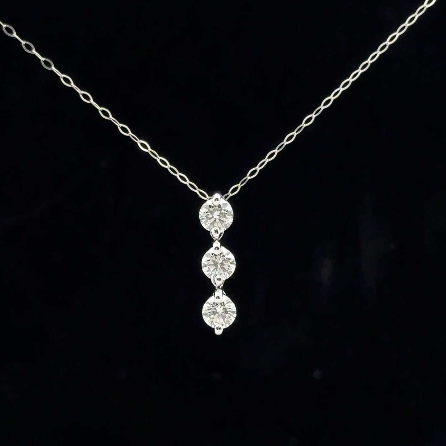 1ctw G/VS2 PPF Necklace - PT950 - Natural Diamond - 53128