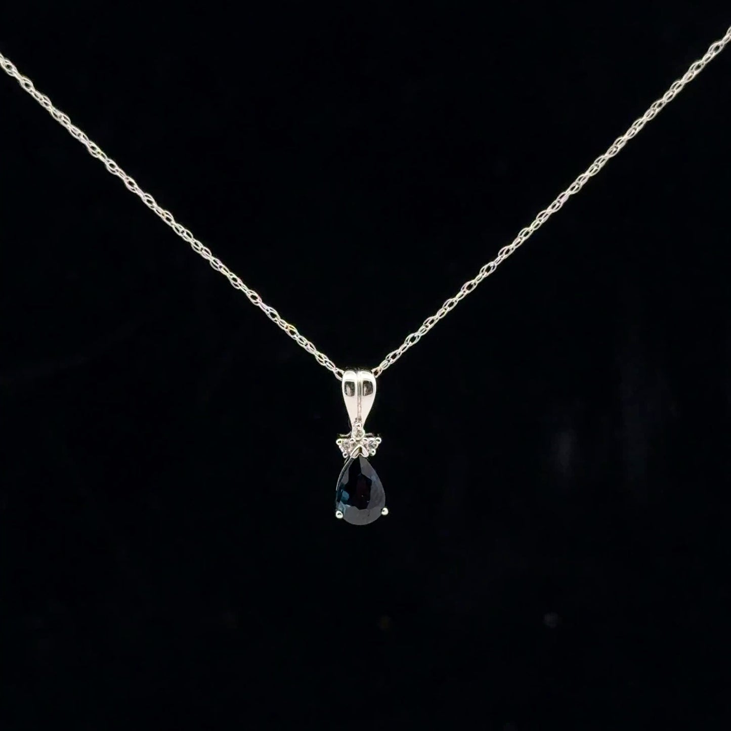 0.02ctw Dia Sapphire Pear - 10KW - Natural - 53131