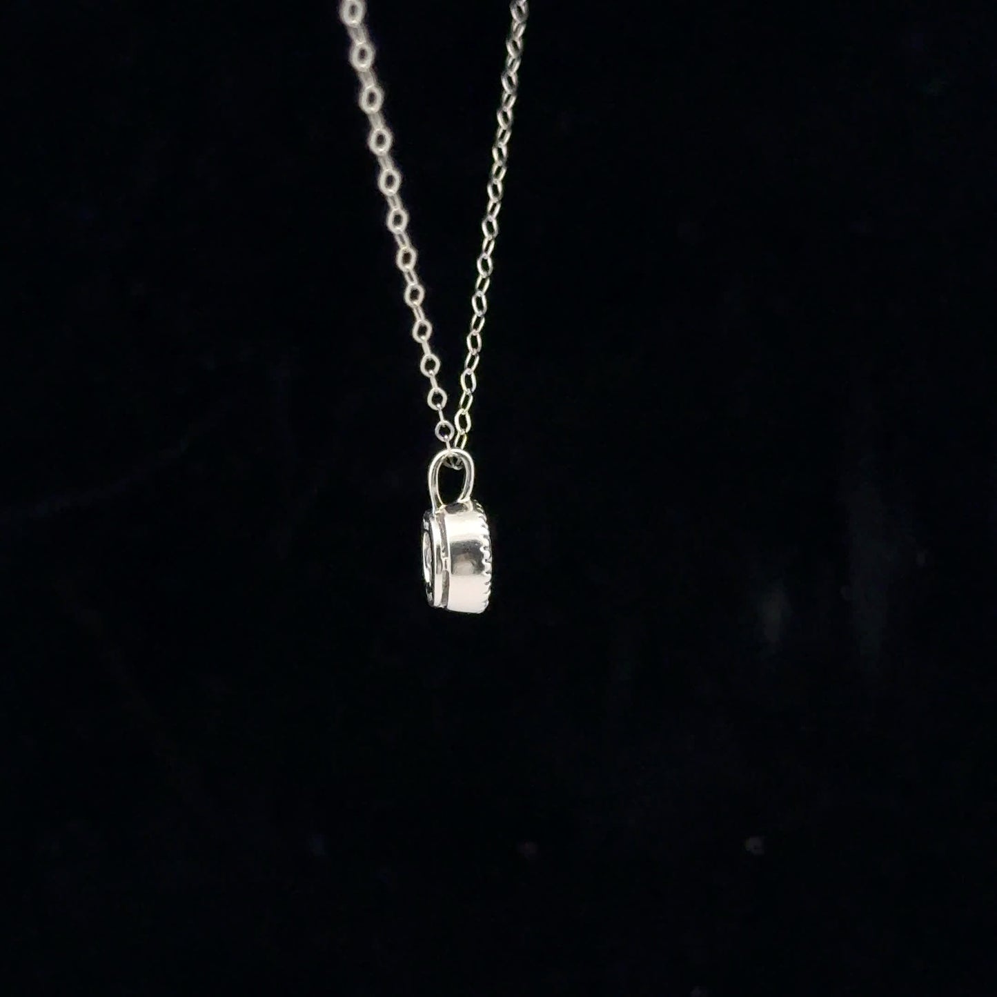 0.556ct F/SI1 Bezel Solitaire - PT950 - Natural Diamond - 53132