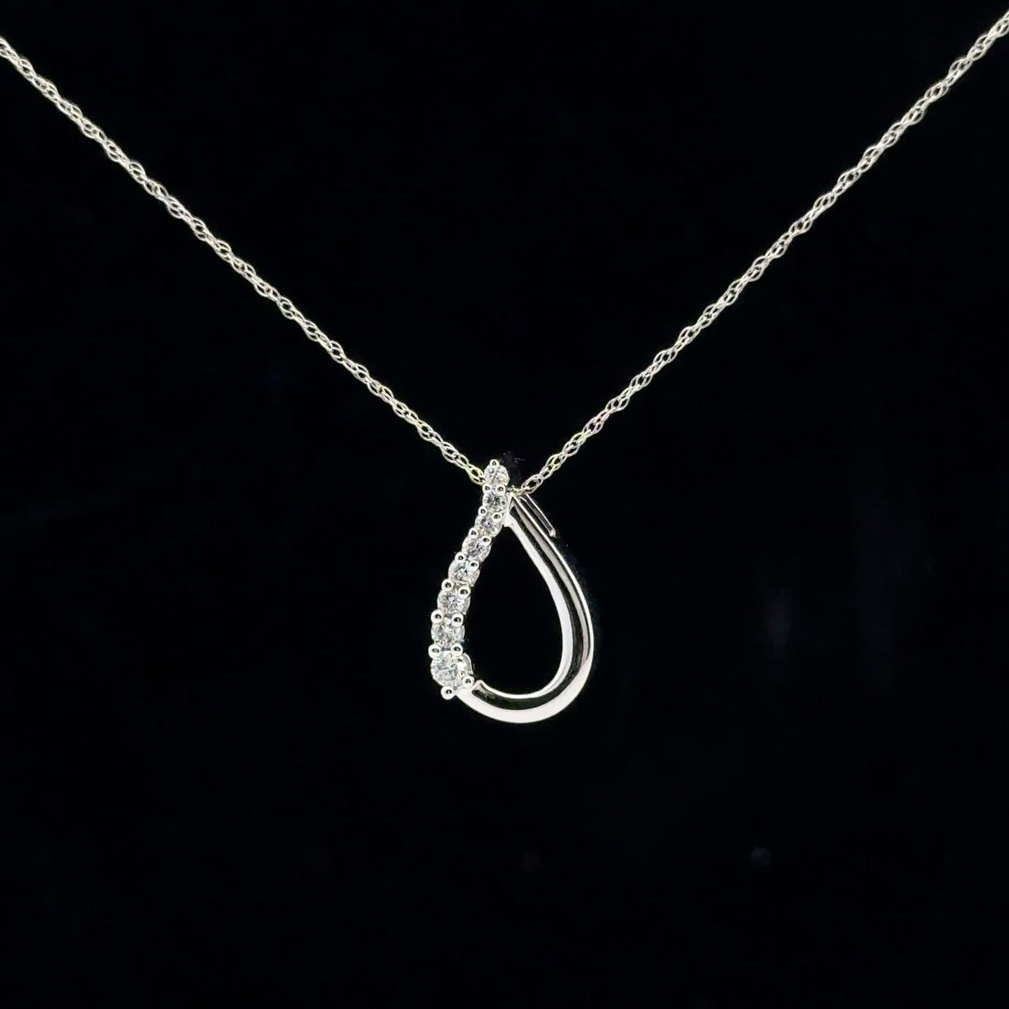 0.15ctw G/SI2 Pear Journey - 10KW - Natural Diamond - 53133
