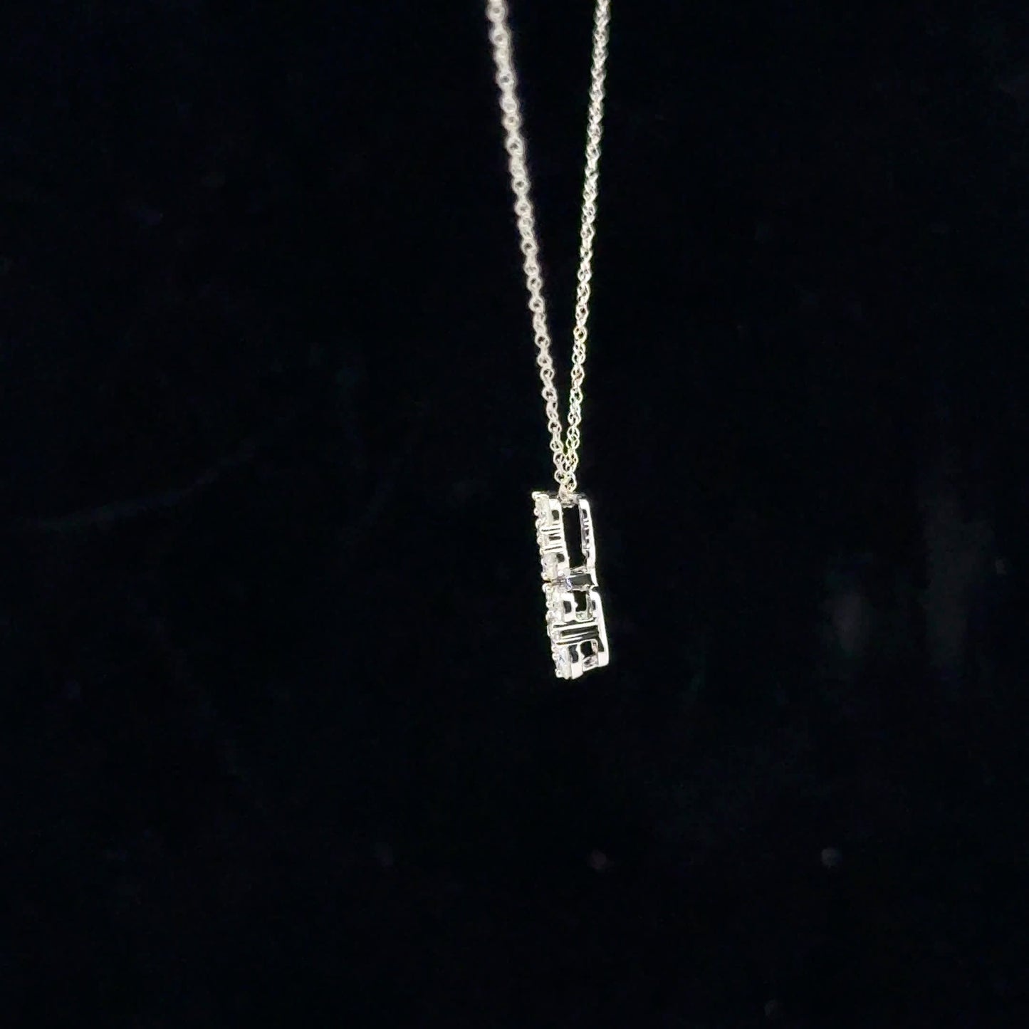 0.50ctw F/SI2 Double Drop - 14KW - Natural Diamond - 53136