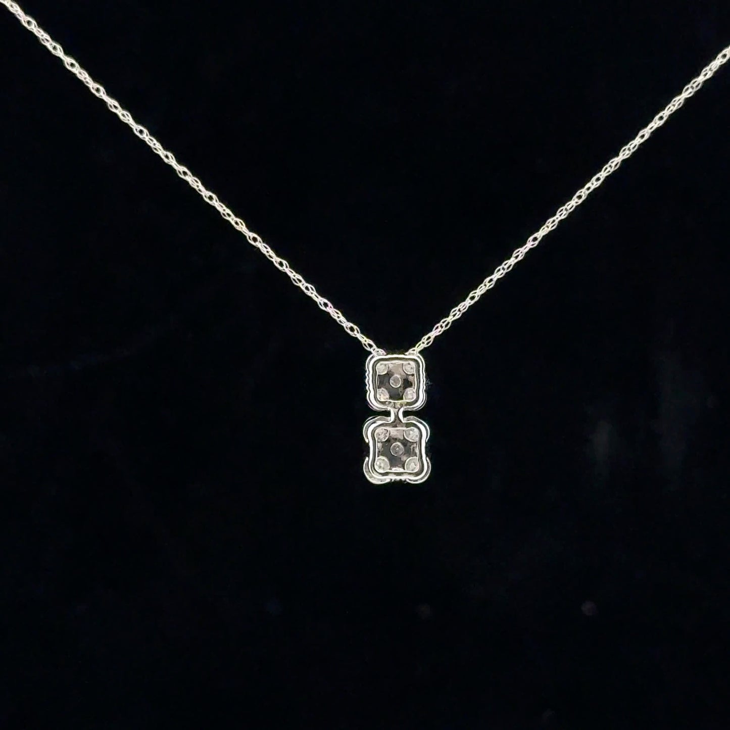 0.50ctw F/SI2 Double Drop - 14KW - Natural Diamond - 53136