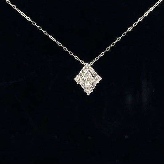 0.50ct F/VS2 Star Halo - PT950 - Natural Diamond - 53138