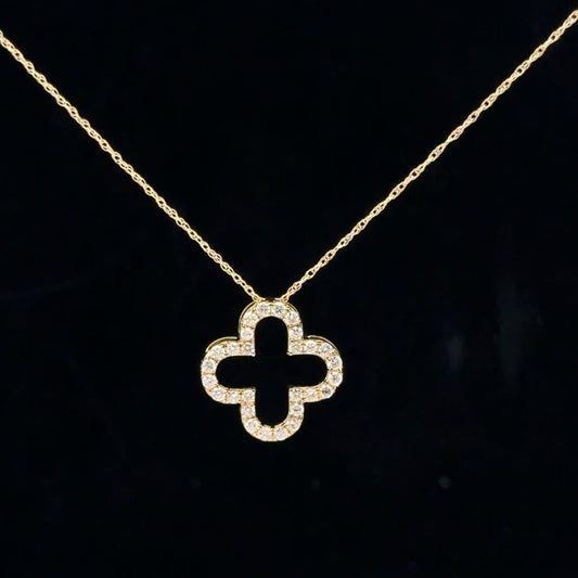 0.35ctw G/I1 Four Clover - 14KY - Natural Diamond - 53145