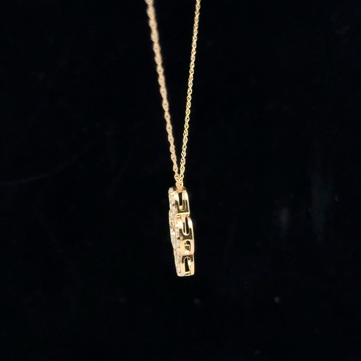 0.35ctw G/I1 Four Clover - 14KY - Natural Diamond - 53145