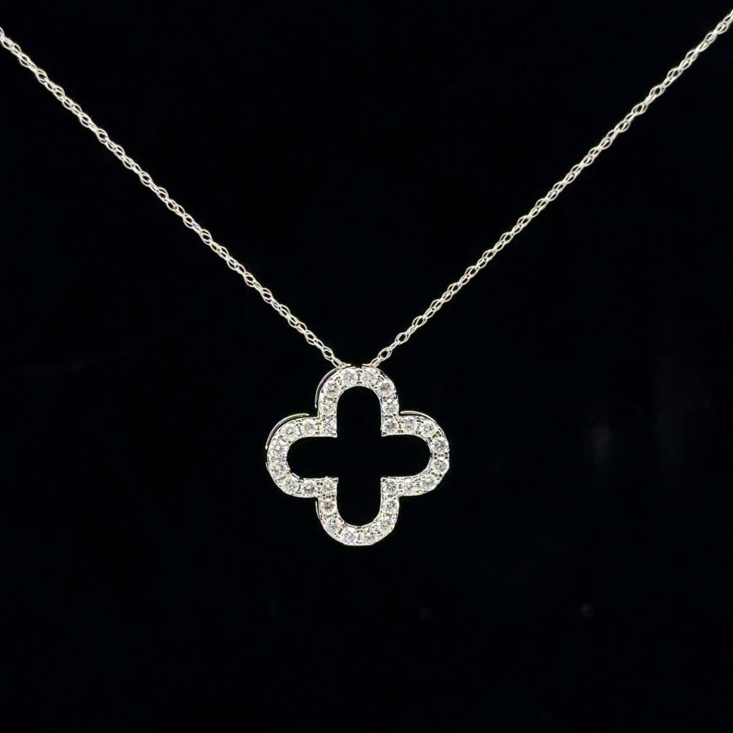0.35ctw G/I1 Four Clover - 14KW - Natural Diamond - 53146