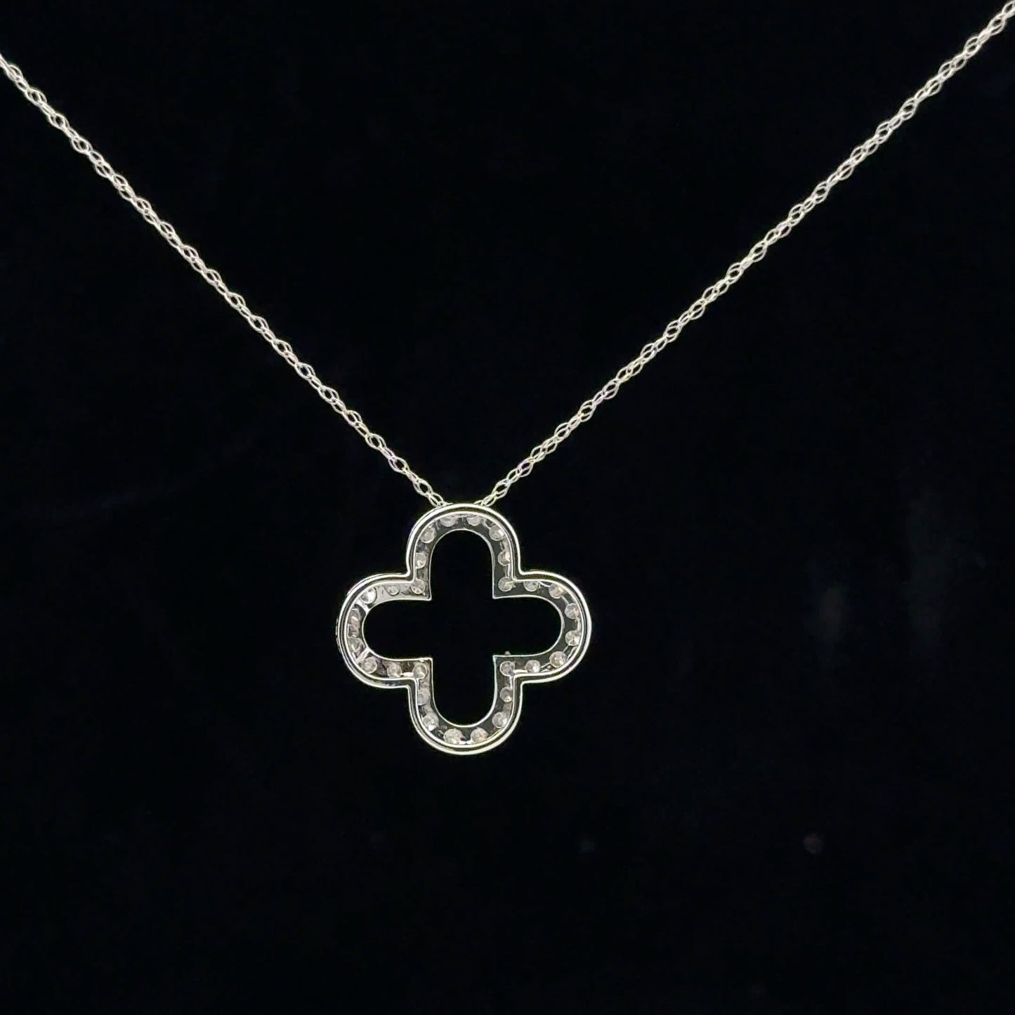 0.35ctw G/I1 Four Clover - 14KW - Natural Diamond - 53146