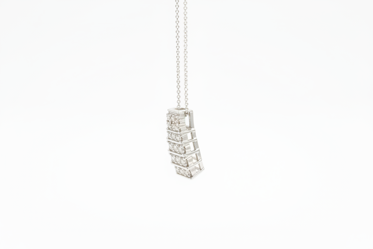 0.75ctw G/Si2 Two Row - 14KW - Natural Diamond - 53148