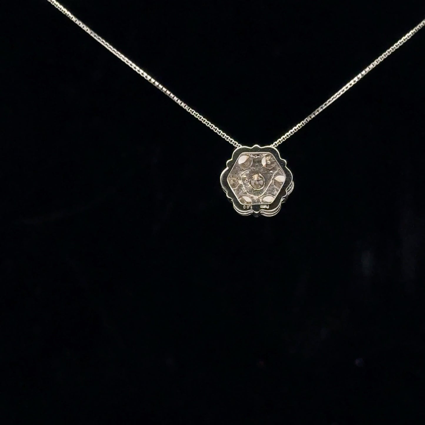 1ctw H/SI1 Seven Flower - PT900 - Natural Diamond - 53151