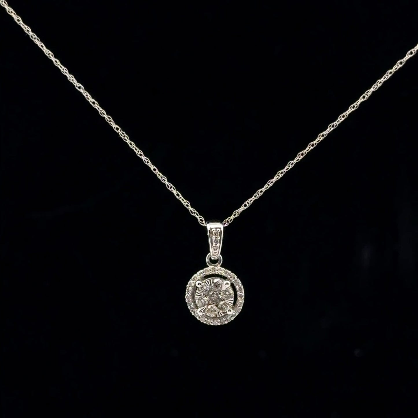 0.25ctw H/I1 Miracle Halo - 10KW - Natural Diamond - 53155