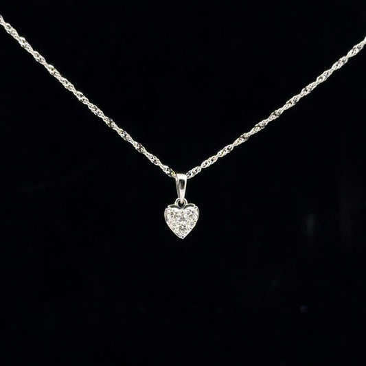 0.18ctw G/SI2 Heart - 14KW - Natural Diamond - 53156