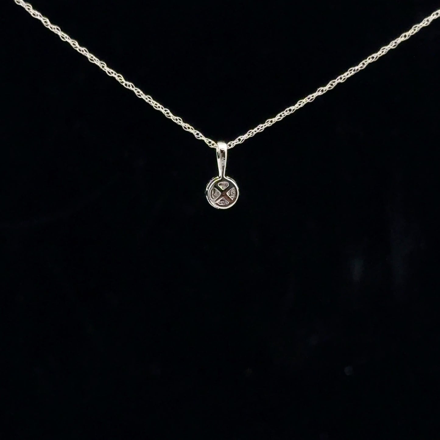 0.11ctw G/I1 Mini Halo - 14KW - Natural Diamond - 53159