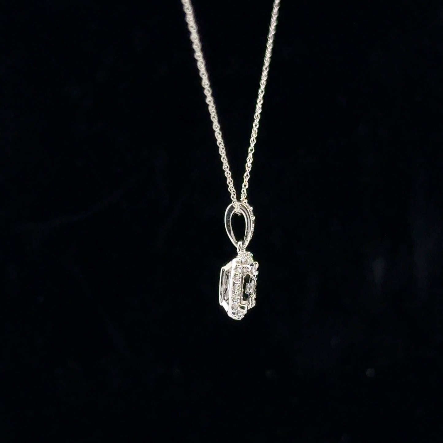 0.25ctw G/SI2 Square Miracle Halo - 10KW - Natural Diamond - 53161