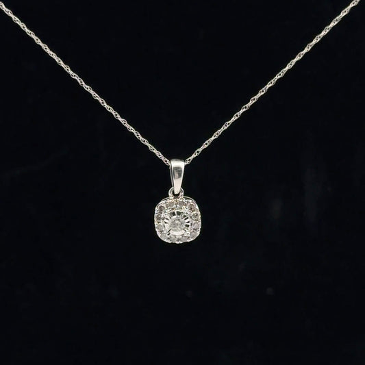 0.25ctw G/I1 Miracle Halo - 10KW - Natural Diamond - 53174