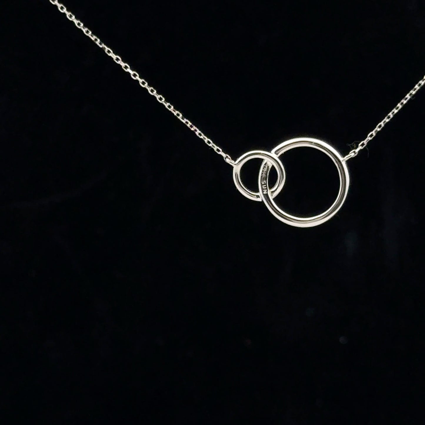 0.12ctw H/SI2 Interlocked Pendant - 14KW - Natural Diamond - 53175
