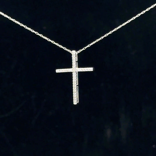0.10ctw G/I1 Cross - 10KW - Natural Diamond - 53177