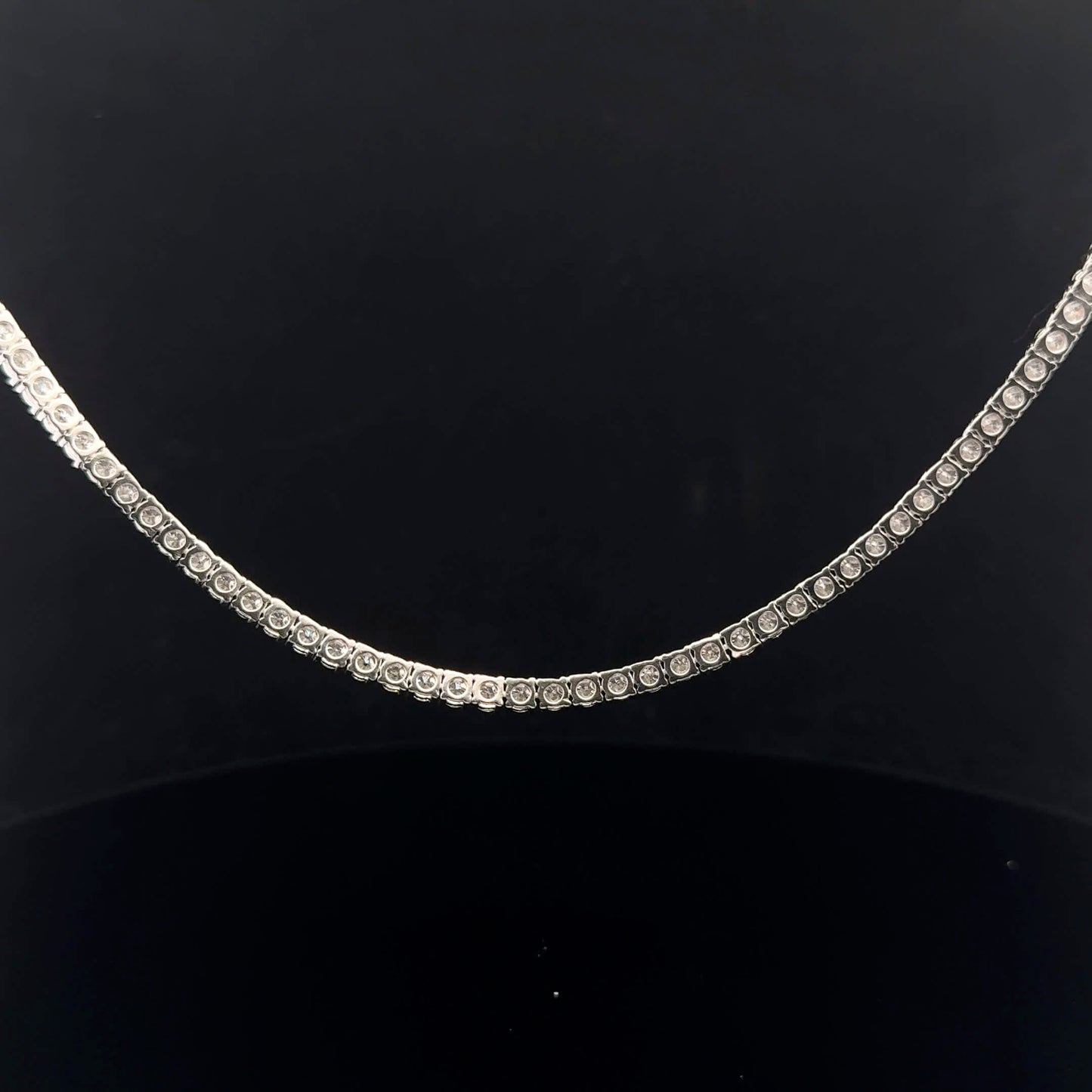 Tennis necklace 16.16ctw 3mm 20" - 925S - Moissanite - 53200