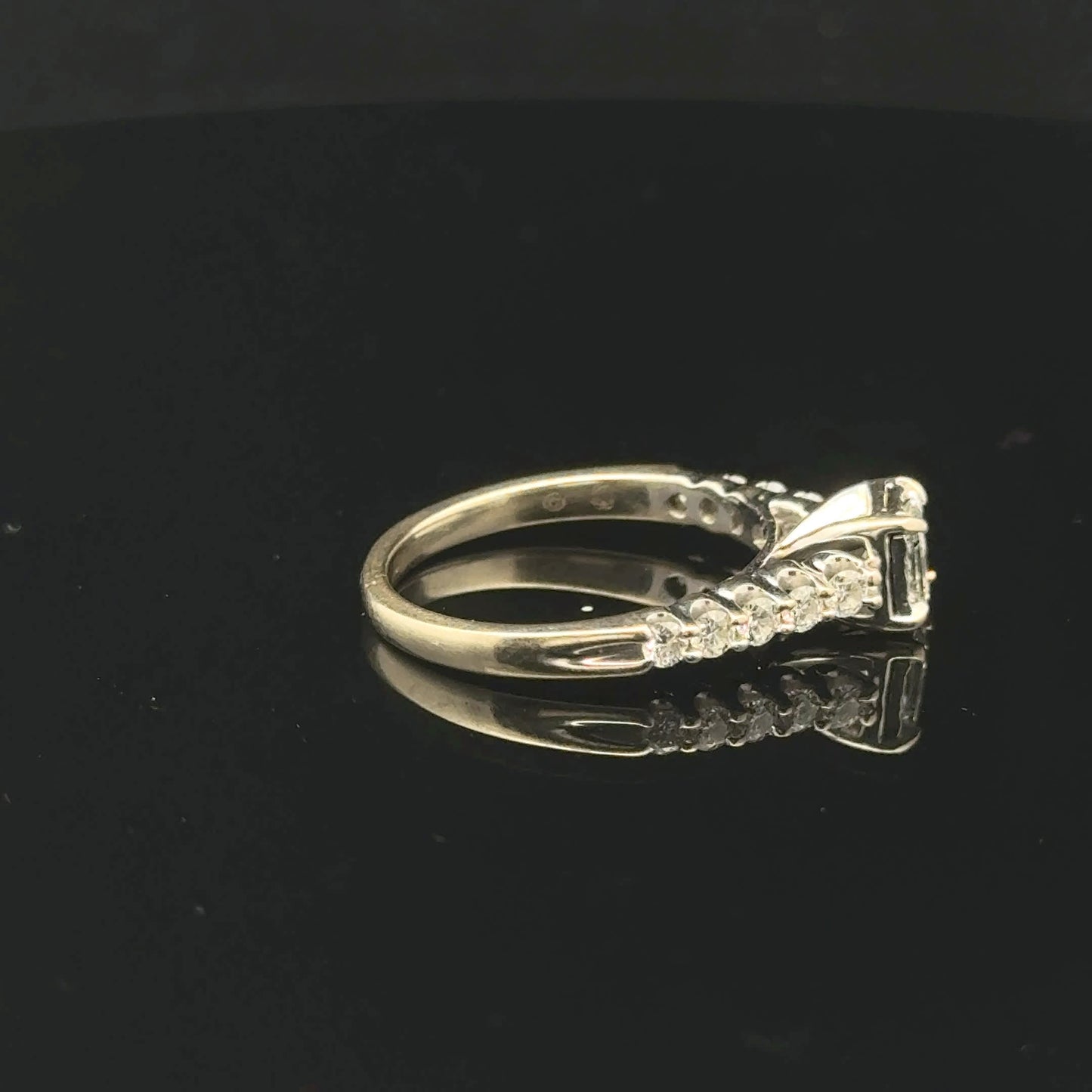 1ctw 0.50ct G/SI2 #7 Princess Band - 14KW - Natural Diamond - 53185
