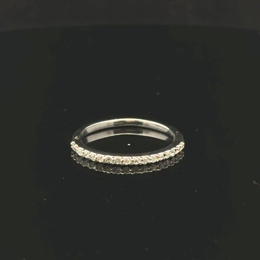 0.20ctw G/SI2 #8 Band - 14KW - Natural Diamond - 53186
