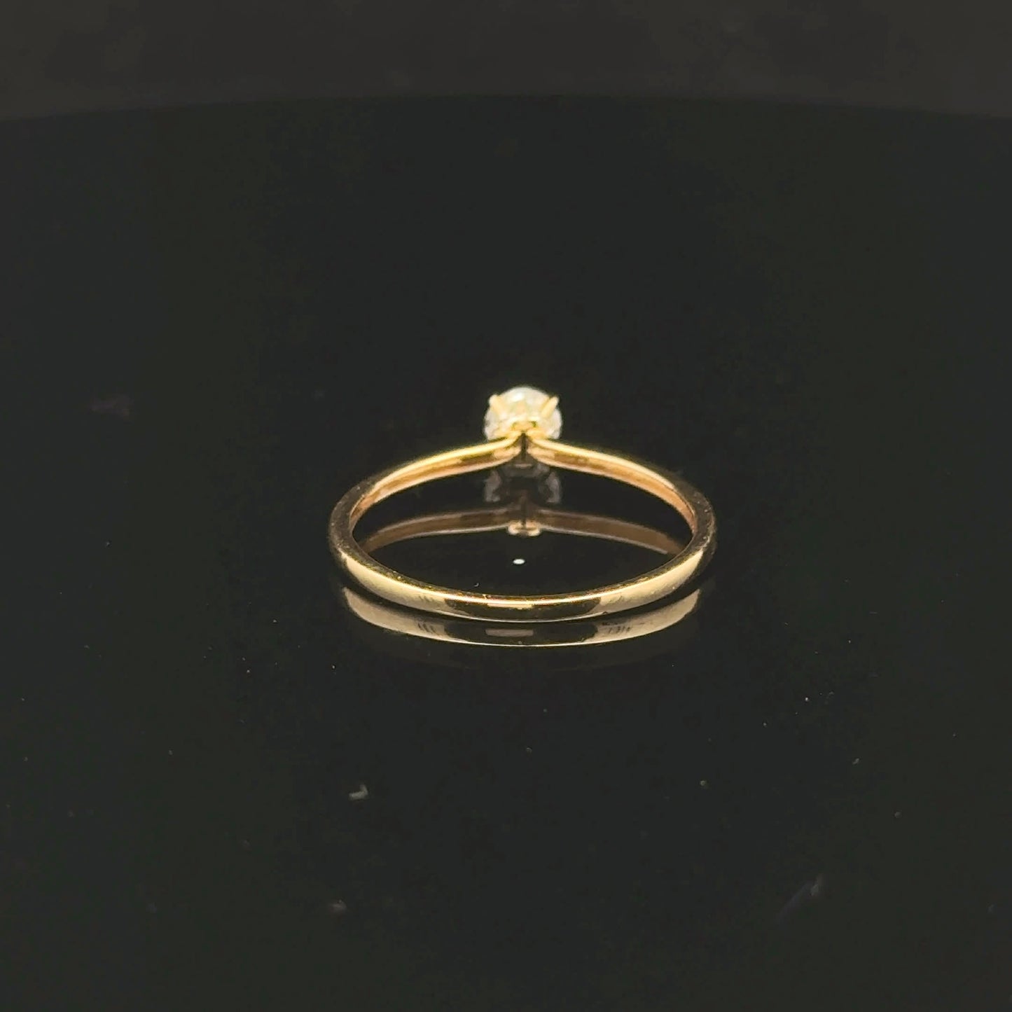 0.25ctw 0.18ct G/SI2 #7 Wrapped Solitaire - 14KY - Natural Diamond - 53189