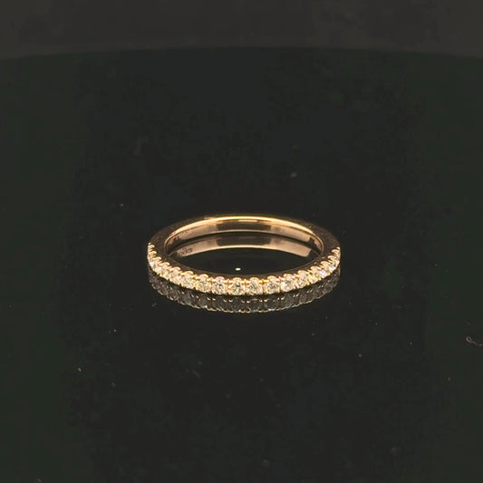 0.25ctw G/SI1 #6 Band - 14KR - Natural Diamond - 53191
