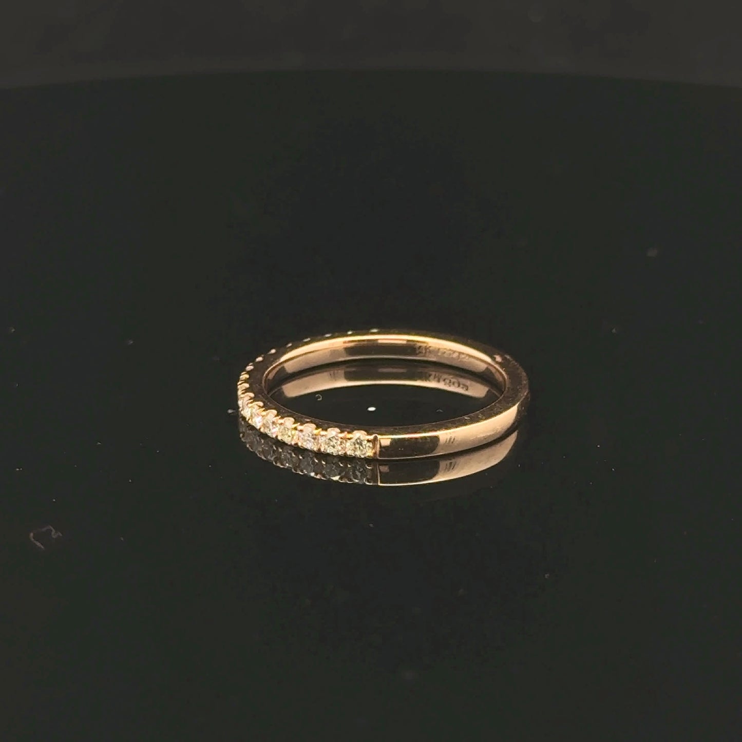 0.25ctw G/SI1 #6 Band - 14KR - Natural Diamond - 53191