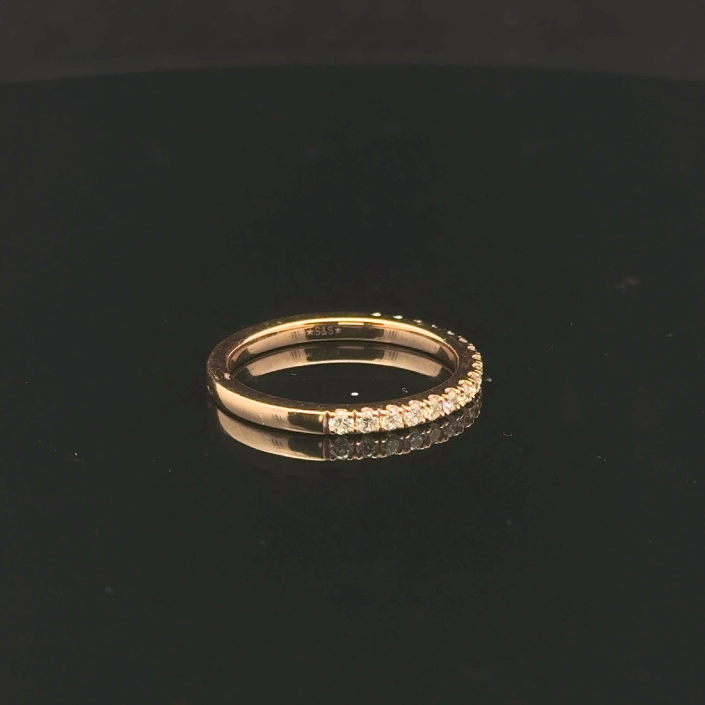 0.25ctw G/SI1 #6 Band - 14KR - Natural Diamond - 53191