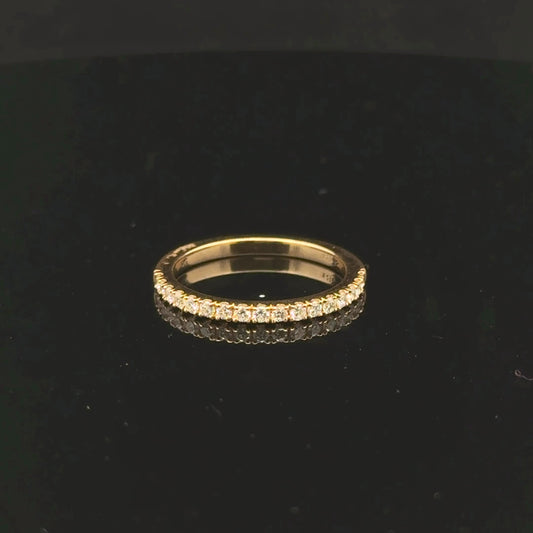0.25ctw G/SI1 #6 Band - 14KY - Natural Diamond - 53192