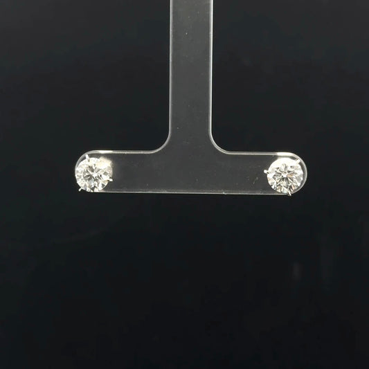 2ctw 1ct each E/SI2 Martini Studs - 14KW - Lab Diamond - 53199