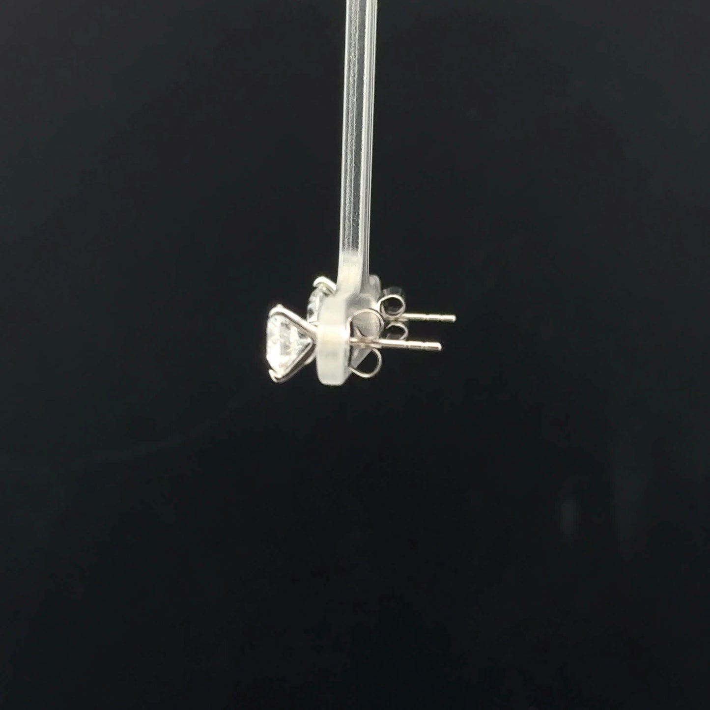 2ctw 1ct each E/SI2 Martini Studs - 14KW - Lab Diamond - 53199