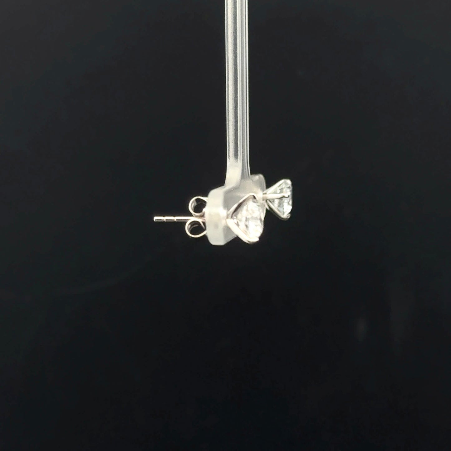 2ctw 1ct each E/SI2 Martini Studs - 14KW - Lab Diamond - 53199