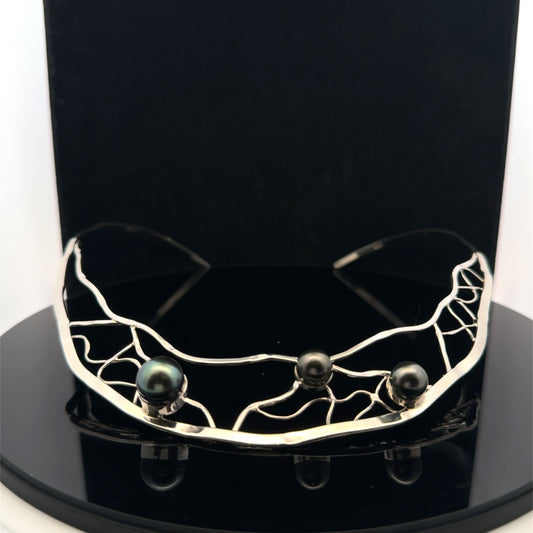 Tahiti Neckcuff Mediterranean Collection - 925S - Tahiti Pearl - 53281