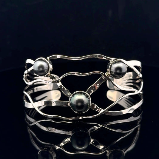 Tahiti Bracecuff Mediterranean Collection - 925S - Tahiti Pearl - 53282
