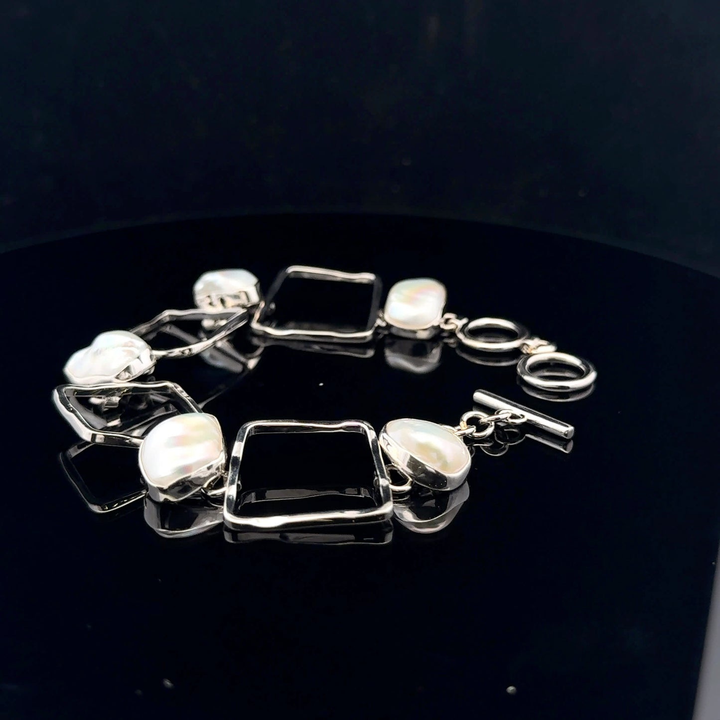 Square bracelet Mediterranean Collection - 925S - Pearl - 53264