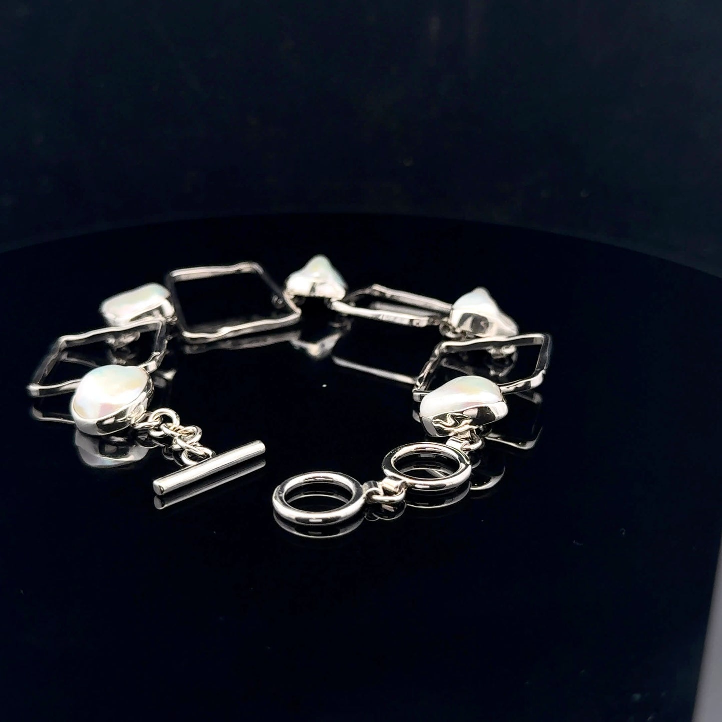 Square bracelet Mediterranean Collection - 925S - Pearl - 53264