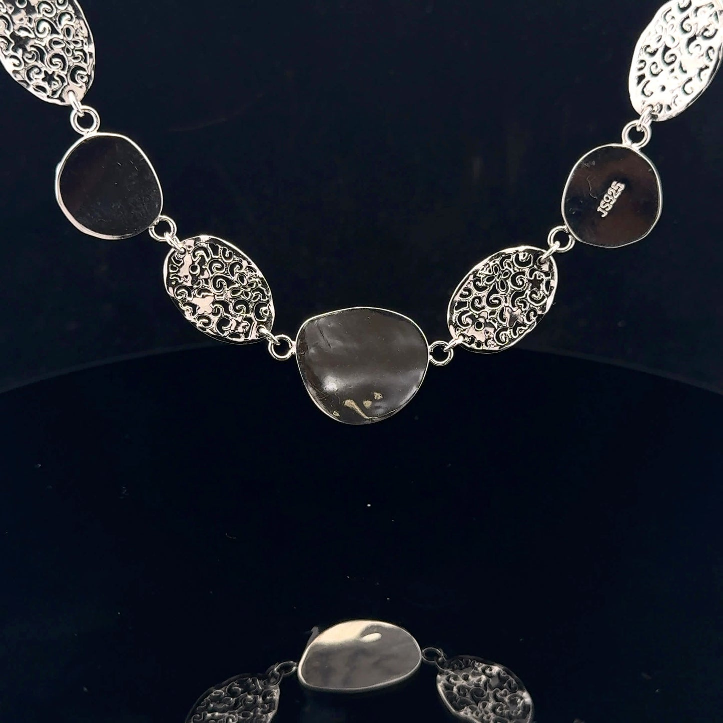 Modern necklace Mediterranean Collection - 925S - Pearl - 53276